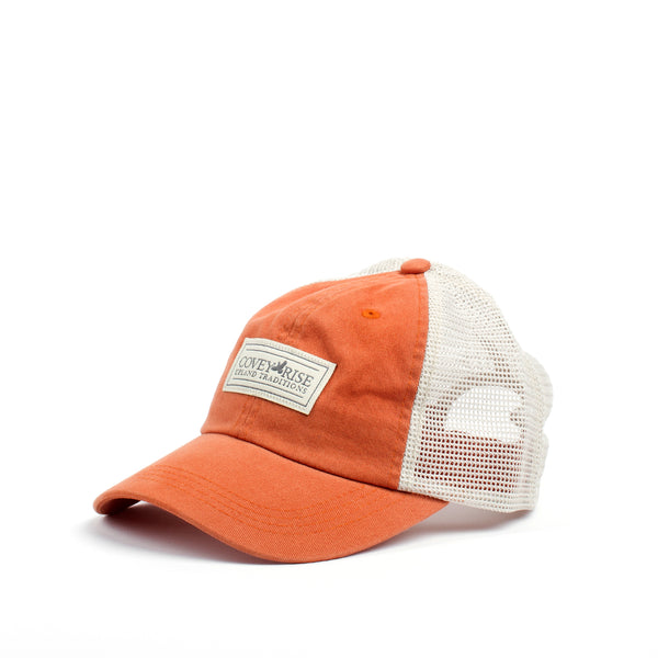 Orange Mesh Back Hat
