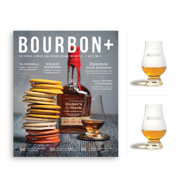 1-Year Bourbon+ Subscription + 2 Glencairns